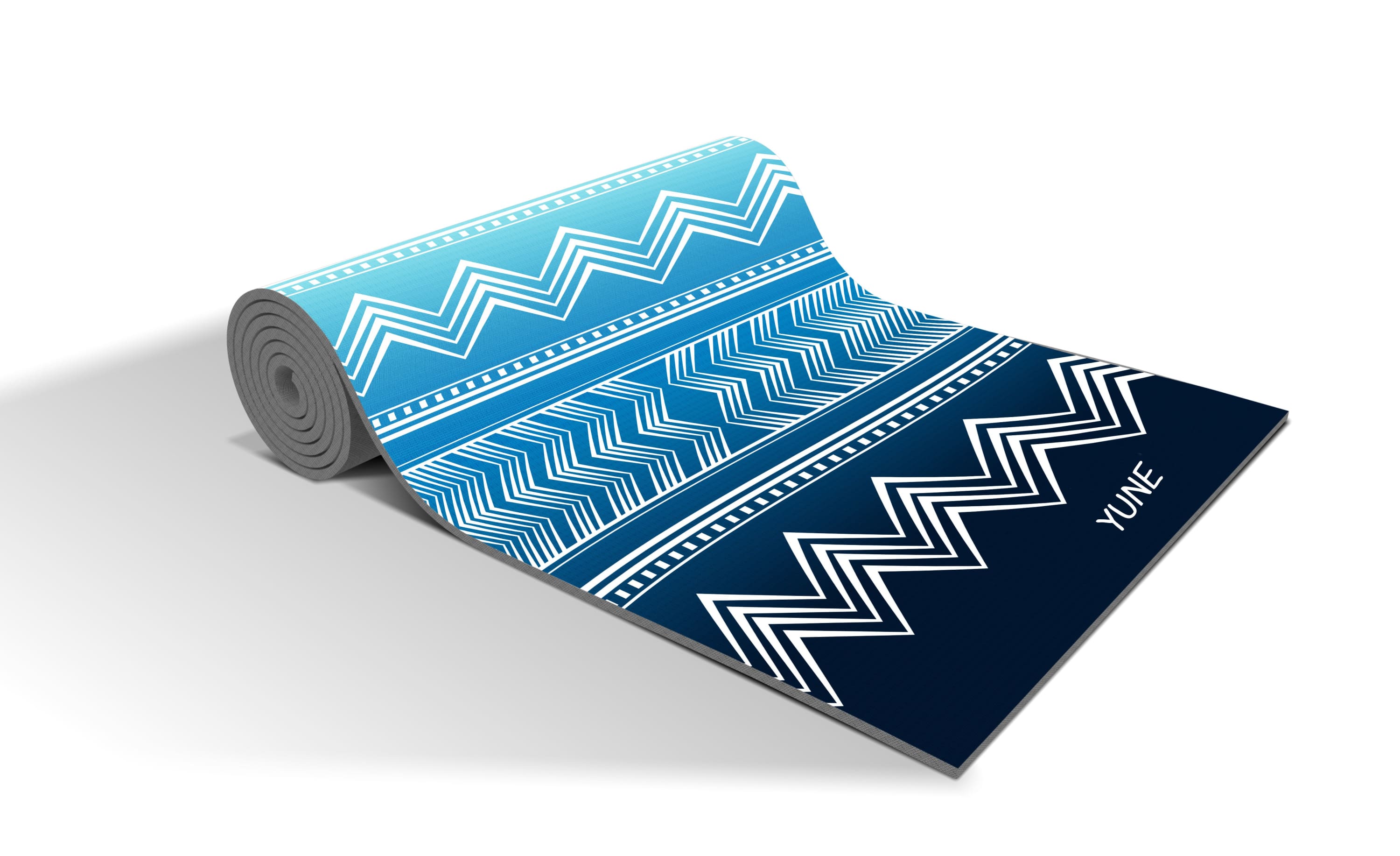 Yoga Mat | 6mm Thick | Blue | Non-Slip | Eco Friendly | Yune Yoga |