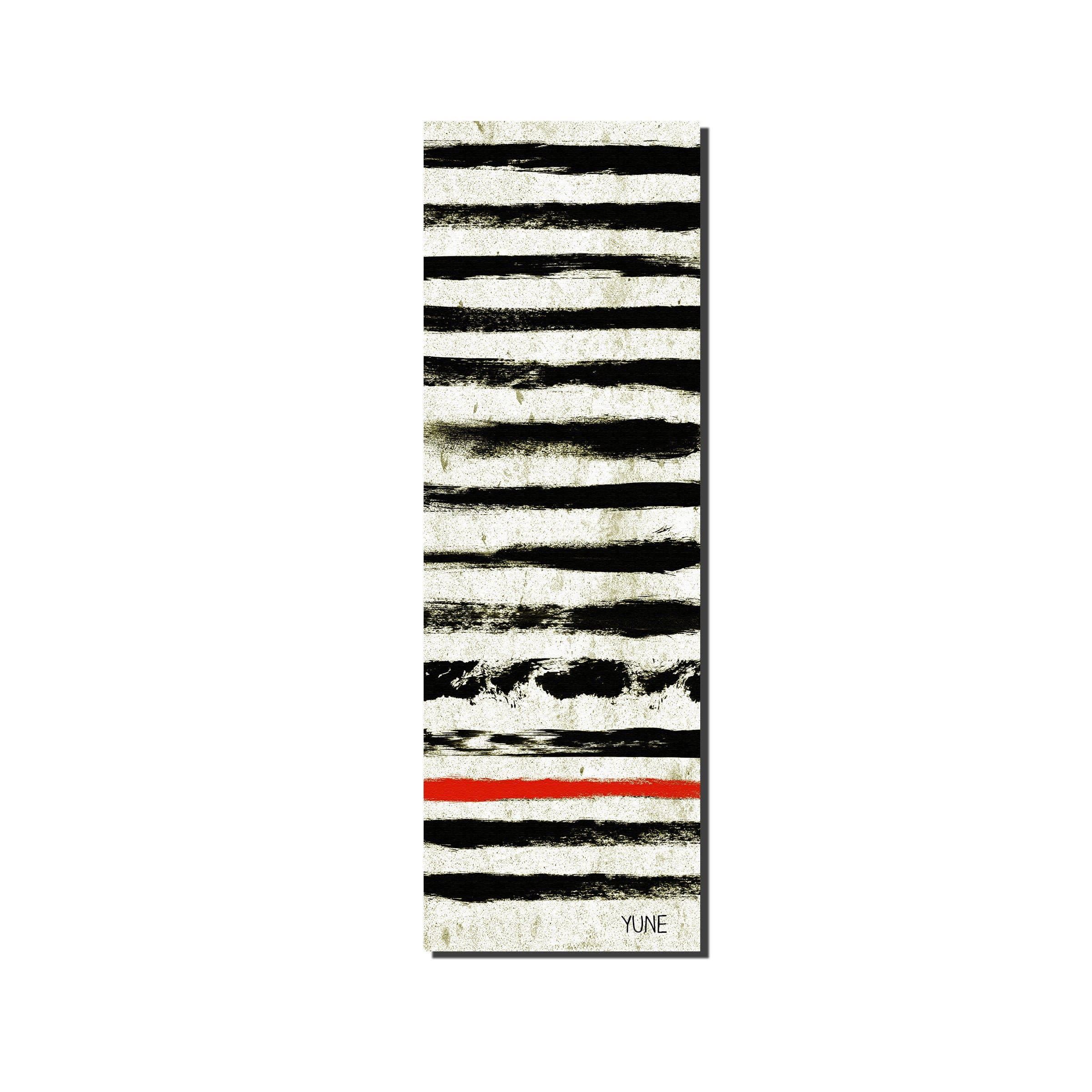 Yoga Mat | 6mm Thick | White Black | Non-Slip | Eco Friendly | Yune