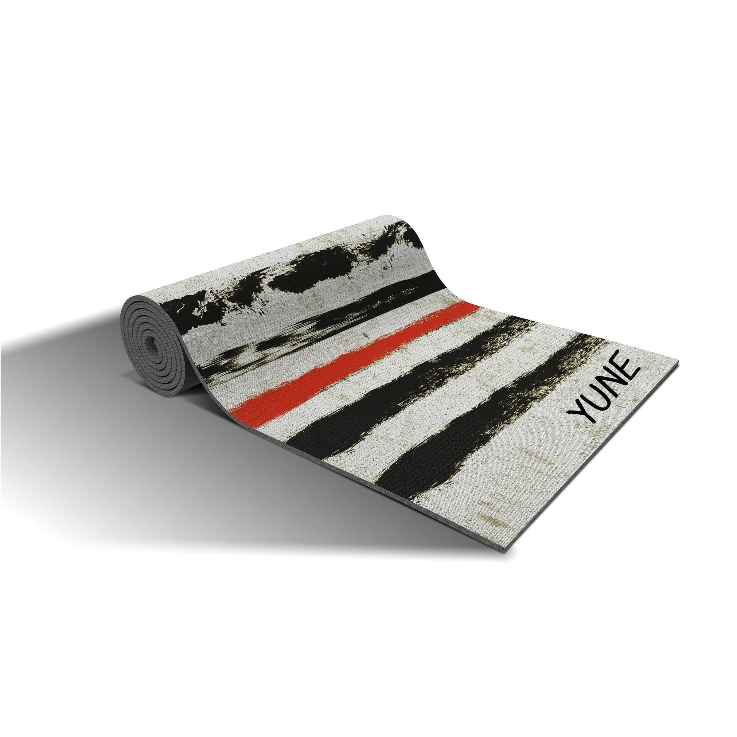 Yoga Mat | 6mm Thick | White Black | Non-Slip | Eco Friendly | Yune