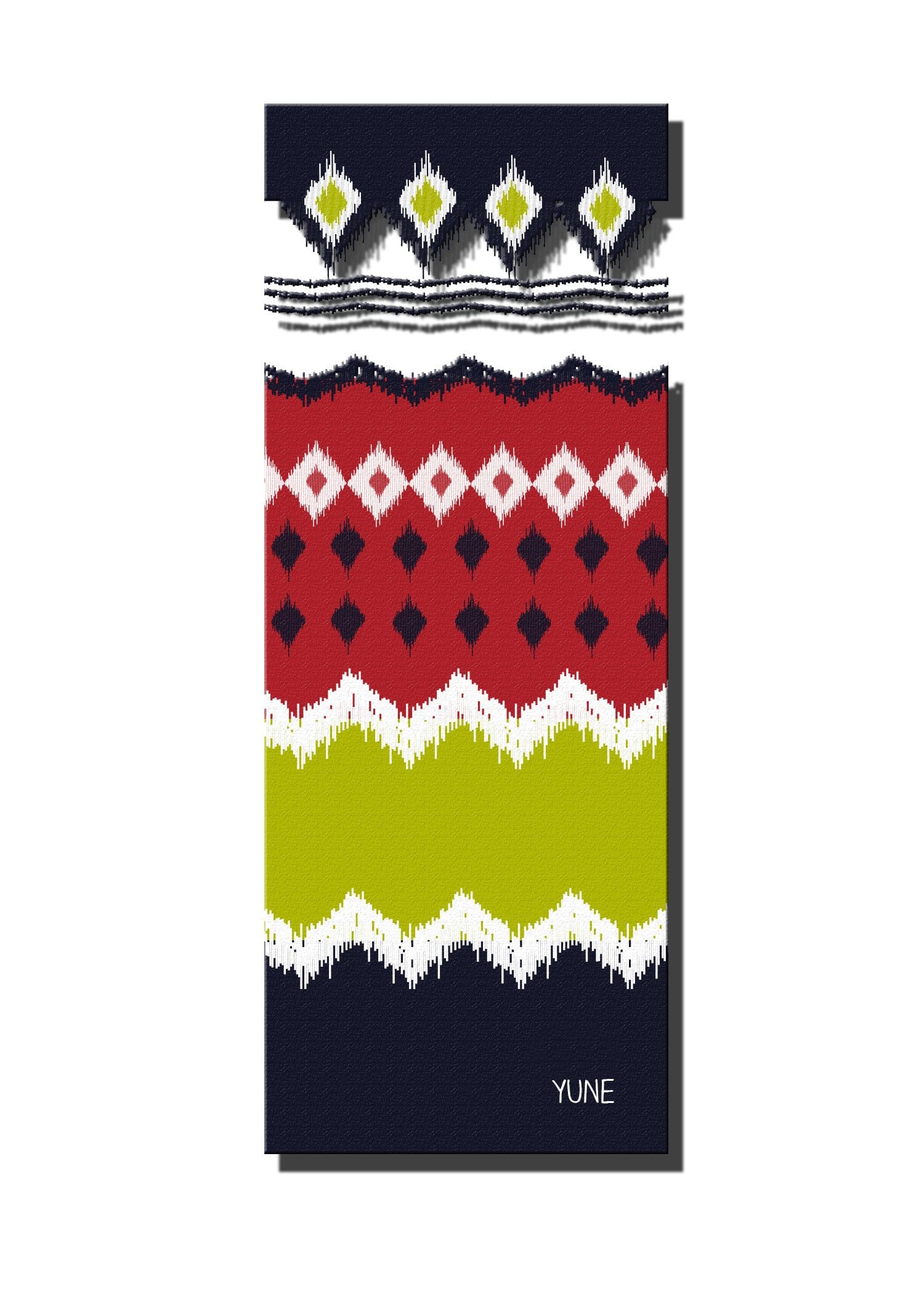 Yoga Mat | 6mm Thick | Striped | Non-Slip | Eco Friendly | Yune Yoga |